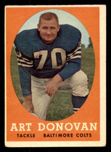 1958 Topps #106 Art Donovan VG-EX 