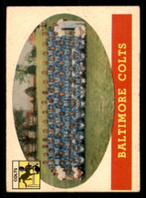 1958 Topps #110 Colts Team Excellent+  ID: 387489