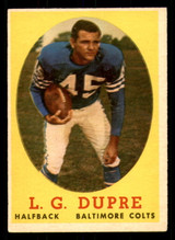 1958 Topps #117 L.G. Dupre Excellent+  ID: 387505