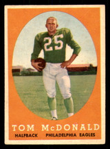 1958 Topps #126 Tommy McDonald Very Good ID: 387527 1958 Topps #126 Tommy McDonald Very Good ID: 387527