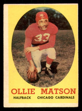 1958 Topps #127 Ollie Matson Very Good ID: 387528 1958 Topps #127 Ollie Matson Very Good ID: 387528