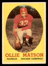 1958 Topps #127 Ollie Matson Very Good ID: 387530 1958 Topps #127 Ollie Matson Very Good ID: 387530