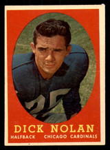 1958 Topps #131 Dick Nolan VG-EX RC Rookie 