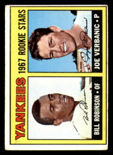 1967 Topps #442 Bill Robinson/Joe Verbanic Yankees Rookies DP Very Good RC Rookie  ID: 387747