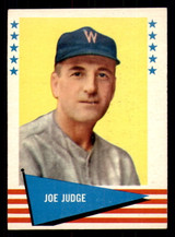 1961 Fleer #118 Joe Judge Excellent+ ID: 388084 1961 Fleer #118 Joe Judge Excellent+ ID: 388084