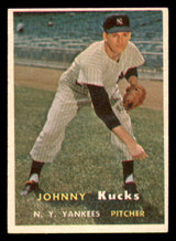 1957 Topps #185 Johnny Kucks Excellent+  ID: 388518