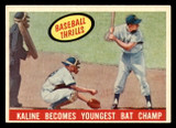 1959 Topps #463 Al Kaline Kaline Becomes Youngest Bat Champ Ex-Mint 