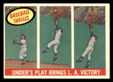 1959 Topps #468 Duke Snider Snider's Play Bring L.A. Victory Excellent+  ID: 389008