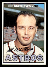 1967 Topps #166 Eddie Mathews Excellent+ ID: 389128 1967 Topps #166 Eddie Mathews Excellent+ ID: 389128