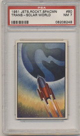 1951 Jets, Rockets, Spacemen  #80  Trans-Solar World  PSA 7  NM  #*sku35418