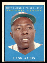 1961 Topps #484 Hank Aaron Excellent  ID: 389639