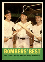 1963 Topps #173 Tom Tresh/Mickey Mantle/Bobby Richardson Bombers' Best Ex-Mint  ID: 390165