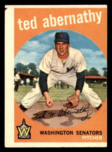 1959 Topps #169 Ted Abernathy Miscut Senators ID:390456 1959 Topps #169 Ted Abernathy Miscut Senators ID:390456