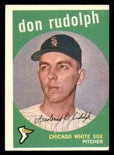 1959 Topps #179 Don Rudolph Miscut White Sox ID:390467