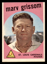 1959 Topps #243 Marv Grissom Miscut Cardinals ID:390573 1959 Topps #243 Marv Grissom Miscut Cardinals ID:390573