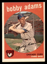 1959 Topps #249 Bobby Adams Miscut Cubs ID:390584 1959 Topps #249 Bobby Adams Miscut Cubs ID:390584