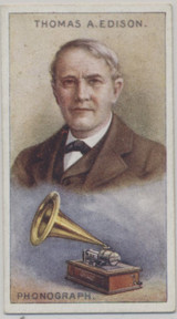 1924 Bucktrout & Co Ltd Guernsey Channel Island Great Inventors #8 Thomas Edison #*sku35497 1924 Bucktrout & Co Ltd Guernsey Channel Island Great Inventors #8 Thomas Edison #*sku35497