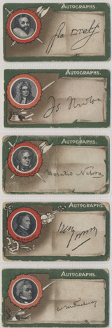 c1912 Taddy & Co Cigarettes Autographic Lot 5 Different  #*sku35536