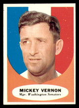 1961 Topps #134 Mickey Vernon MG Ex-Mint  ID: 390909