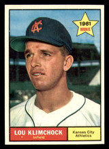 1961 Topps #462 Lou Klimchock Excellent  ID: 391235