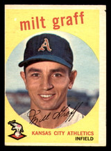 1959 Topps #182 Milt Graff Miscut Athletics ID:391751 1959 Topps #182 Milt Graff Miscut Athletics ID:391751