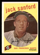 1959 Topps #275 Jack Sanford Very Good ID: 391837 1959 Topps #275 Jack Sanford Very Good ID: 391837