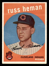 1959 Topps #283 Russ Heman G-VG RC Rookie 1959 Topps #283 Russ Heman G-VG RC Rookie