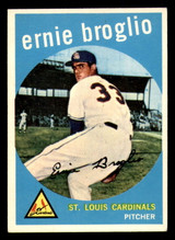 1959 Topps #296 Ernie Broglio Excellent+ RC Rookie  ID: 391858