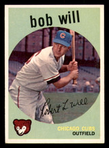 1959 Topps #388 Bob Will Excellent+ RC Rookie  ID: 391947