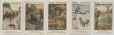 c1910's Piedmont Cigarettes T333 Fairy Tale Stamps Reynard The Fox Set 5  #*sku35518