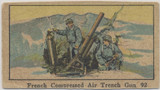 c1920's W545 Leaders, Scenes, Insignias  #92 French Compressed Air Trench Gun Strip Card  #*sku35556