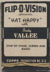 1949 Topps Flip-O-Vision R710-2 #22 Hat Happy Booklet 30 Frames #*sku35596 1949 Topps Flip-O-Vision R710-2 #22 Hat Happy Booklet 30 Frames #*sku35596