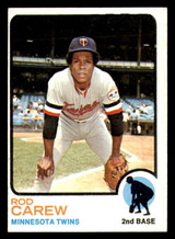 1973 Topps #330 Rod Carew Back Miscut Twins ID:392707