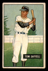 1951 Bowman #130 Tom Saffell Very Good RC Rookie  ID: 392911