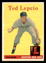 1958 Topps #29 Ted Lepcio UER Excellent+  ID: 393060