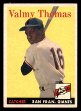 1958 Topps #86 Valmy Thomas Excellent RC Rookie  ID: 393096