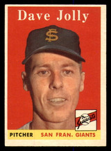 1958 Topps #183 Dave Jolly UER Excellent ID: 393142 1958 Topps #183 Dave Jolly UER Excellent ID: 393142