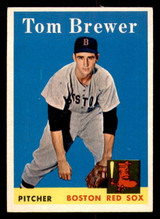 1958 Topps #220 Tom Brewer UER Excellent+ 1958 Topps #220 Tom Brewer UER Excellent+