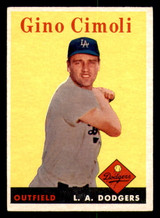 1958 Topps #286 Gino Cimoli Excellent+ ID: 393217 1958 Topps #286 Gino Cimoli Excellent+ ID: 393217