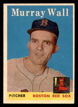 1958 Topps #410 Murray Wall Excellent+  ID: 393297