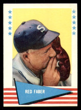 1961 Fleer #24 Red Faber Ex-Mint  ID: 393568