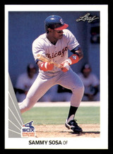 1990 Leaf #220 Sammy Sosa Near Mint+ RC Rookie ID: 394244 1990 Leaf #220 Sammy Sosa Near Mint+ RC Rookie ID: 394244