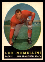 1958 Topps #89 Leo Nomellini Excellent+  ID: 394421