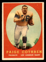 1958 Topps #92 Paige Cothren Excellent  ID: 394423