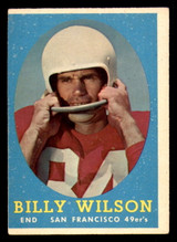 1958 Topps #95 Billy Wilson Miscut 49ers ID:394425