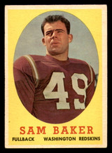 1958 Topps #34 Sam Baker Excellent  ID: 394431