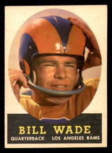 1958 Topps #38 Bill Wade Excellent+  ID: 394438