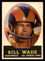 1958 Topps #38 Bill Wade Excellent+  ID: 394440