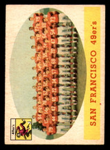 1958 Topps #41 49ers Team Very Good 1958 Topps #41 49ers Team Very Good