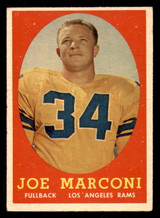 1958 Topps #63 Joe Marconi Excellent+ RC Rookie ID: 394462 1958 Topps #63 Joe Marconi Excellent+ RC Rookie ID: 394462